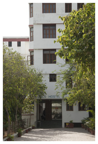 The hostel building at SKIT Jaipur